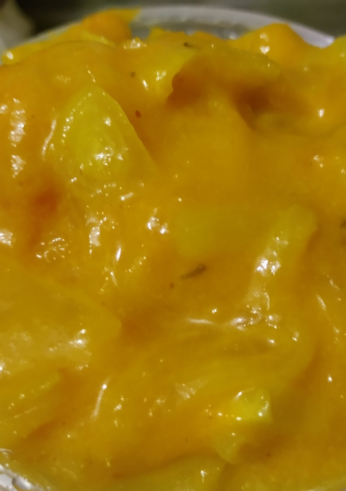 Una foto de Salsa🥭de mango🌶️a mi manera🧅🧄🥭