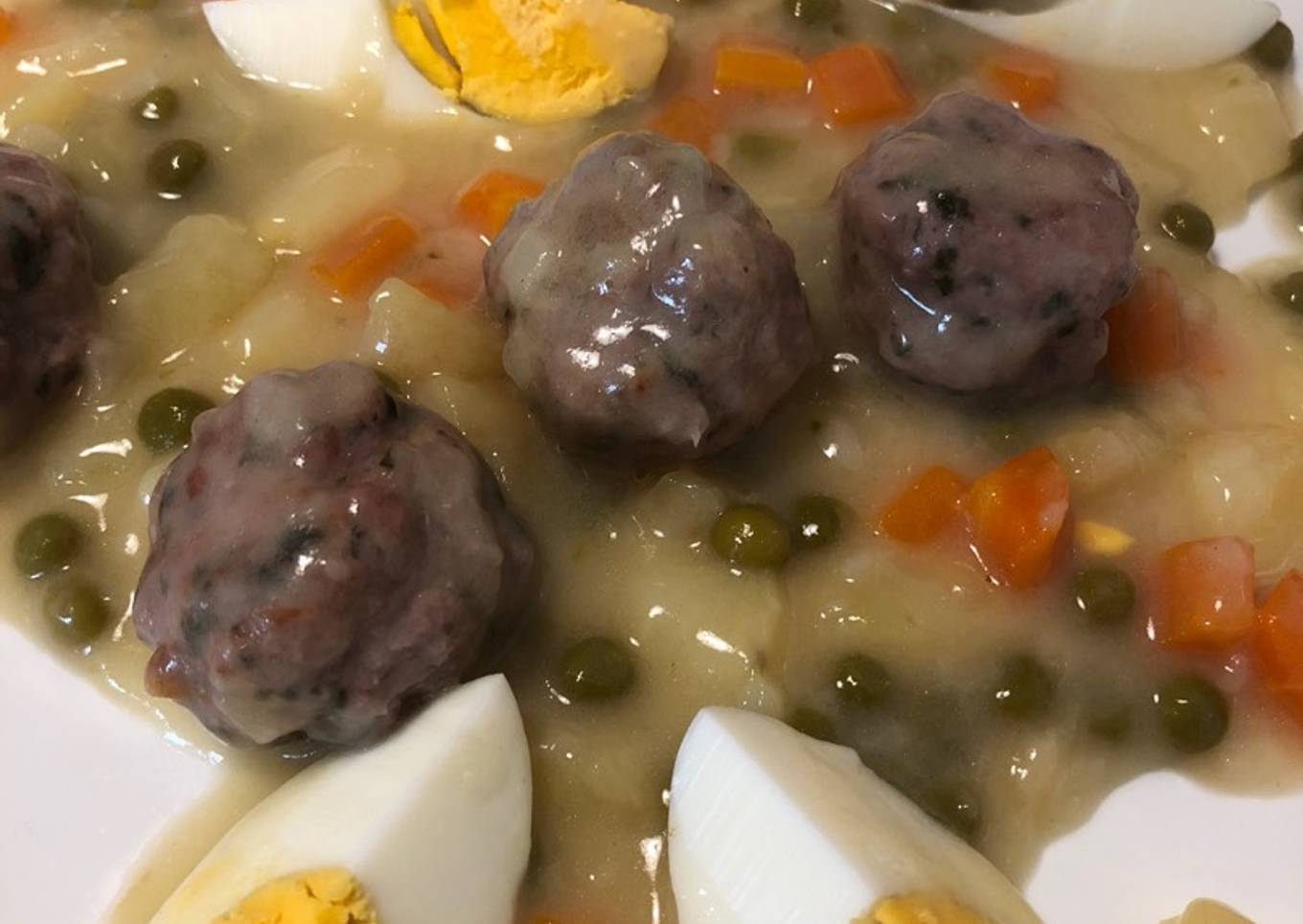 Albóndigas a la jardinera