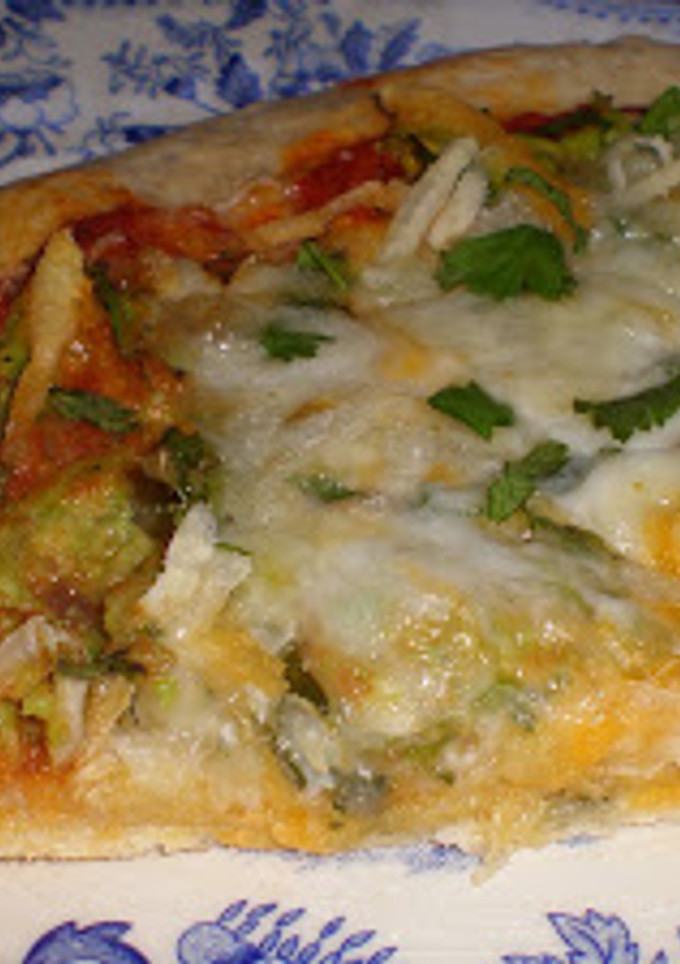 Una foto de Pizza de aguacate