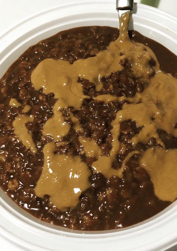 Una foto de Porridge, o lo que es lo mismo,  gachas de avena!!!