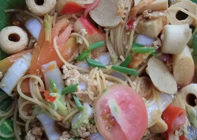 Resep Mie Tek-Tek jawa Bakso ikan yang Bikin Ngiler