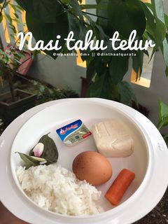 Foto resep MPASI 6m+ : NASI TAHU TELUR