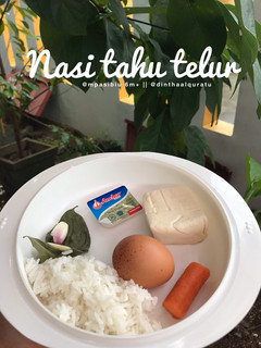 Foto resep MPASI 6m+ : NASI TAHU TELUR