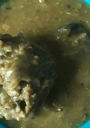 A picture of Afia efere soup.