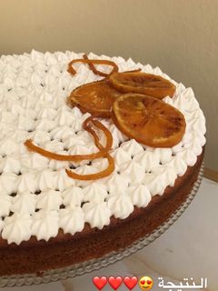 صورة لوصفة كعكة برتقال لذيذة 🍊❤️
