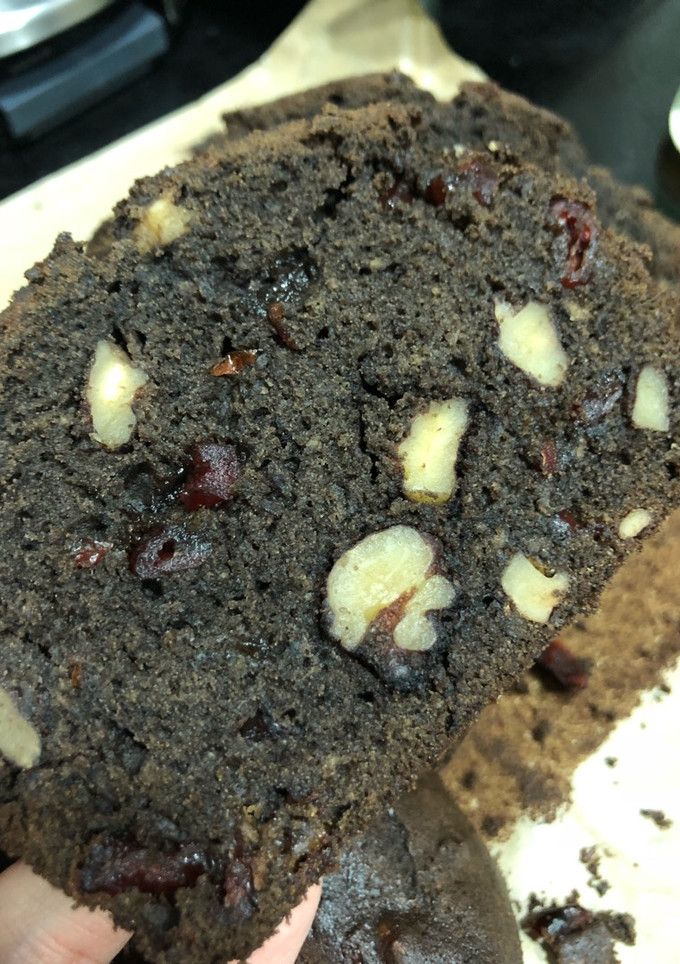 A picture of Chocolate banana bread.