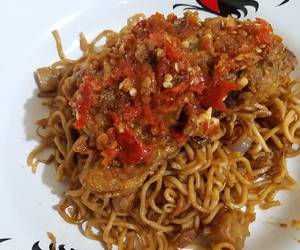 Ini Caranya Mie ayam geprek Enak Sempurna