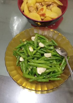 Foto resep Cah buncis harum minyak wijen ala restoran