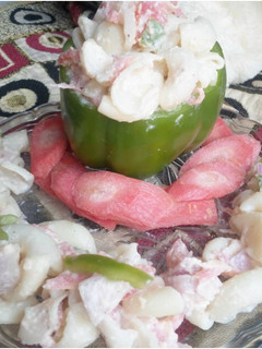 A picture of Macroni mayo salad.