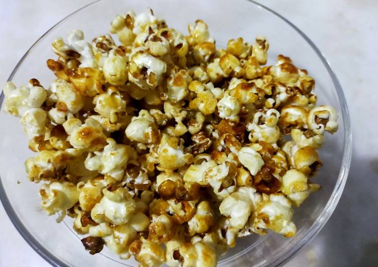 Easiest Way to Make Perfect Caramel popcorns