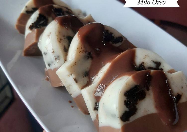 Bumbu Puding Milo Oreo | Resep Membuat Puding Milo Oreo Yang Sedap