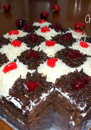 Foto resep Eggless Chocolate Cake (no mixer) 🍰