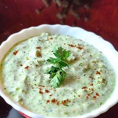 Ridgegourd peel raita A picture of Ridgegourd peel raita.