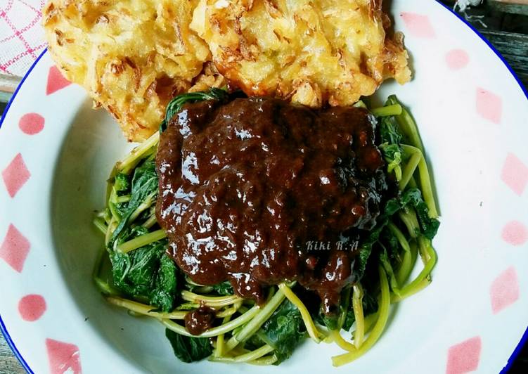 Resep: Rujak Sambel Asem / Rujak Kangkung Khas Cirebon Kekinian