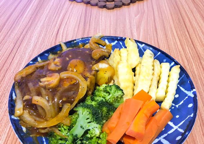 Resep Beef Steak with Black Pepper Sauce Anti Gagal