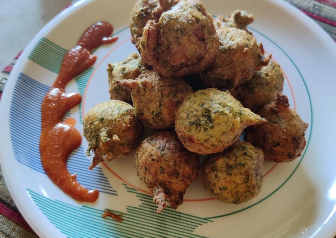 Methi pyaaz muthiya