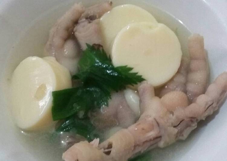 Sop ceker&tofu menu anak