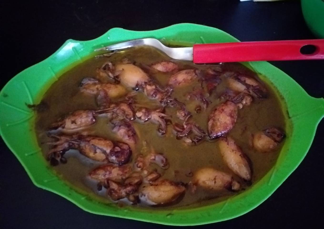 cumi dengan lada hitam