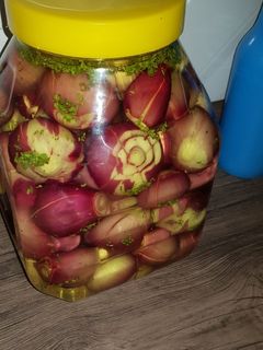 عکسی از دستور ترشی پیاز مخصوص