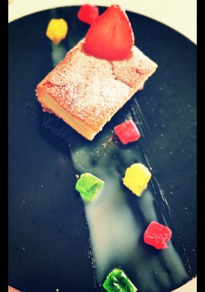A picture of Mawa cake.