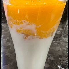 A picture of Mango Dalgona Lassi.