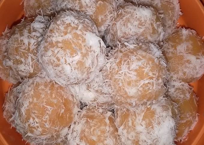 Resep Klepon ubi kuning Anti Gagal