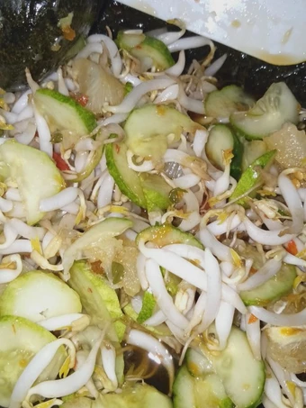 Cara Mudah Membikin Resep  Rujak cuka toge &amp; timun yang Lezat Sekali, Enak Banget