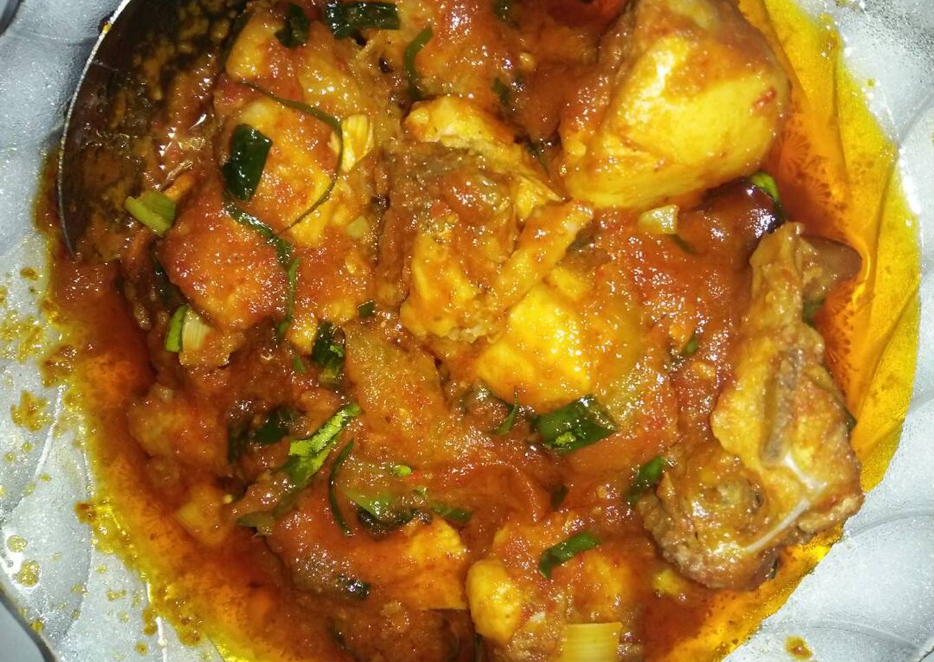 Ayam rica" sederhana