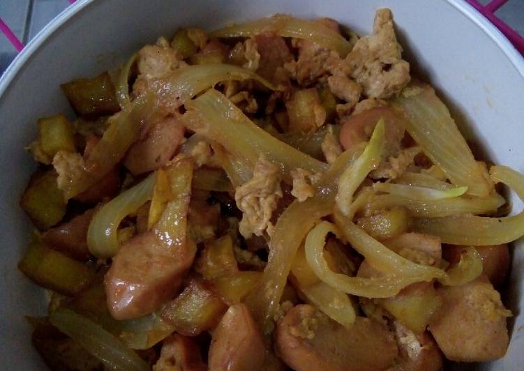 Rice bowl sosis orak arik #bekalacik