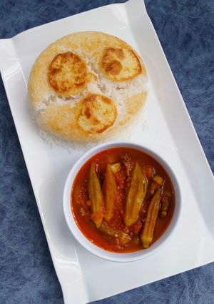 عکسی از دستور خوراک عربی بامیه