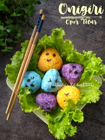 Cara Mudah Membikin Resep  Onigiri Opor Telur (Nasi Kepal Isi Opor Telur) yang Lezat, Bisa Manjain Lidah