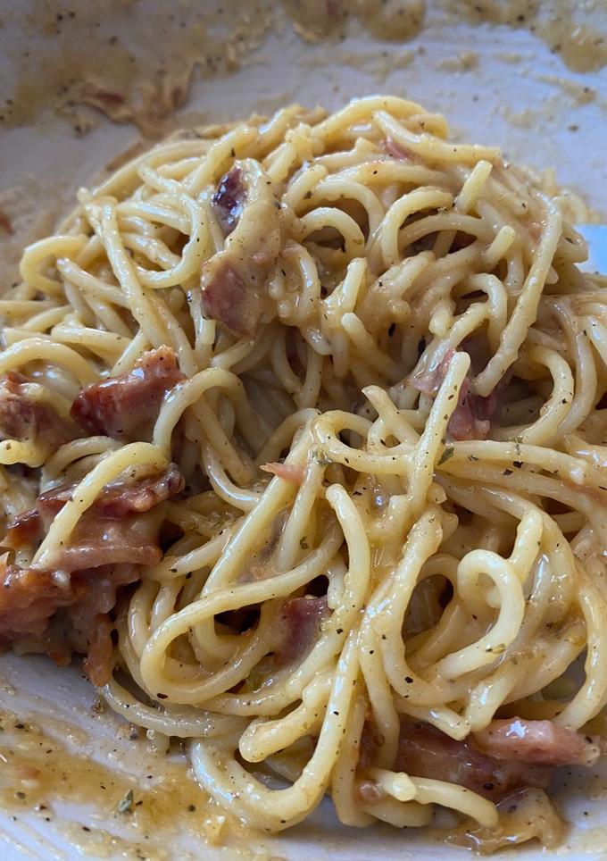 Una foto de Spaghetti Carbonara