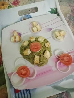 पालक पुलाव पनीर के साथ (Palak Pulao paneer ke sath recipe in Hindi) रेसिपी मुख्य फोटो