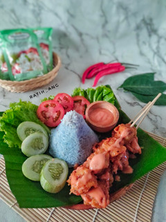Foto resep Butterfly Rice With Salad Pop Chop