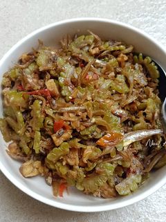 Foto resep Tumis Pare Tempe asin Teri
