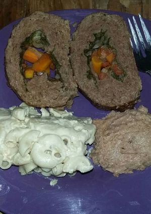 Una foto de Rollo de carne con vegetales