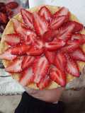 Tarta de frutilla con crema pastelera...😍