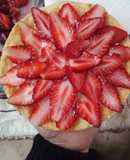 Tarta de frutilla con crema pastelera...😍