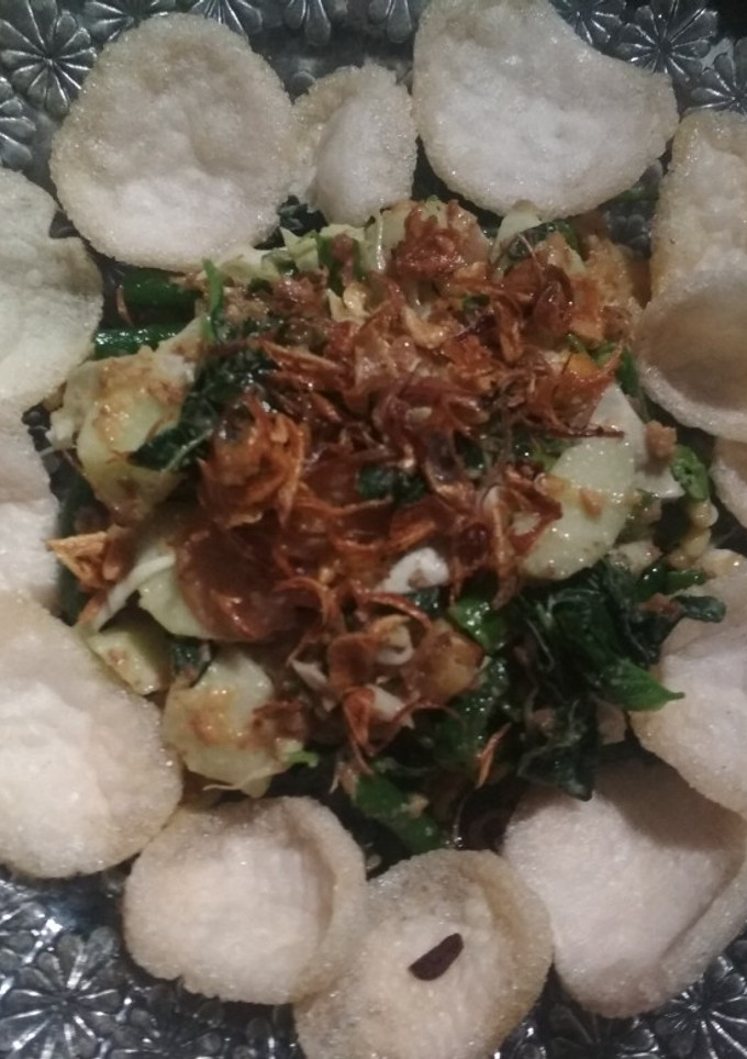Foto resep Lotek sayur sederhana