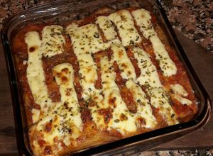 Una foto de Melanzane alla Parmigiana (Berenjenas a la Parmesana)