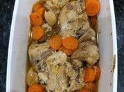 Una foto de perdiz escabeche