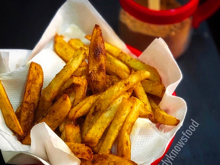 Recipe Peri Peri Fries - pedas &amp;amp; renyah which So Delicious