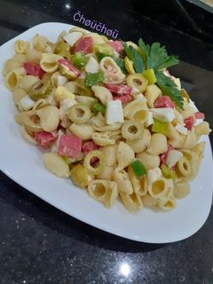 صورة لوصفة سلطة معكرونة 💜