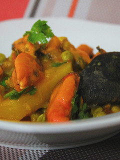 Una foto de Patatas con mejillones