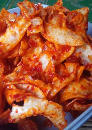 Foto resep Kerupuk ubi balado