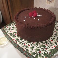 A picture of Chocolate Raspberry Devils Food Cake.