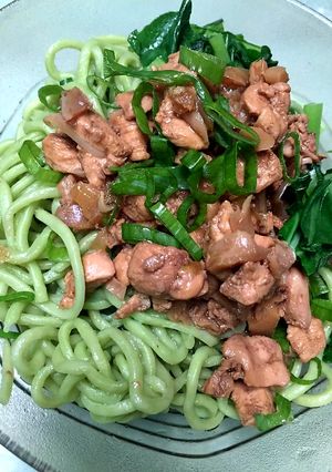 Foto resep Mie Ayam hijau