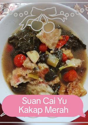 Foto resep Suan Cai Yu (Kakap Merah Sayur Asin)