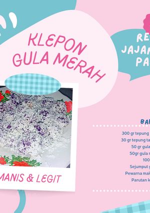 Foto resep Klepon gula merah dari tepung ketan