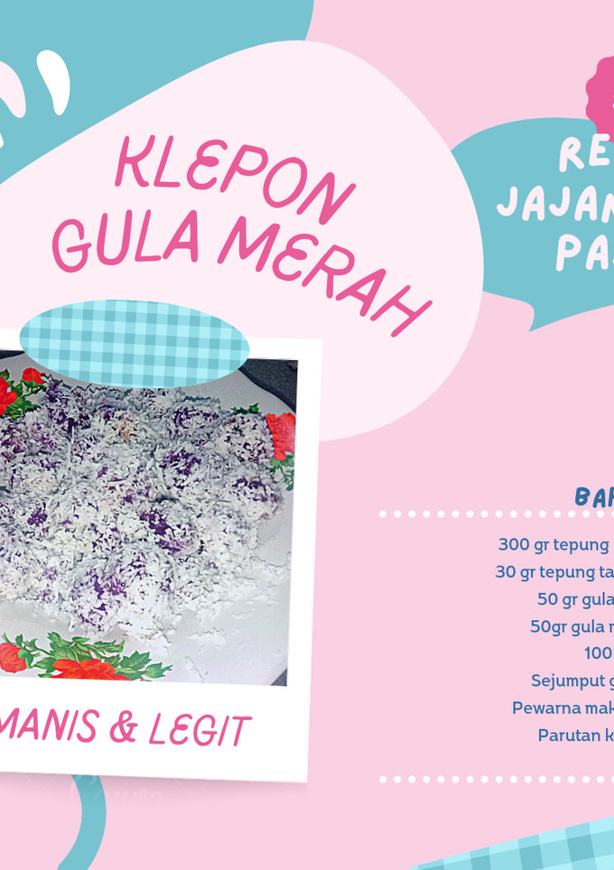 Foto resep Klepon gula merah dari tepung ketan